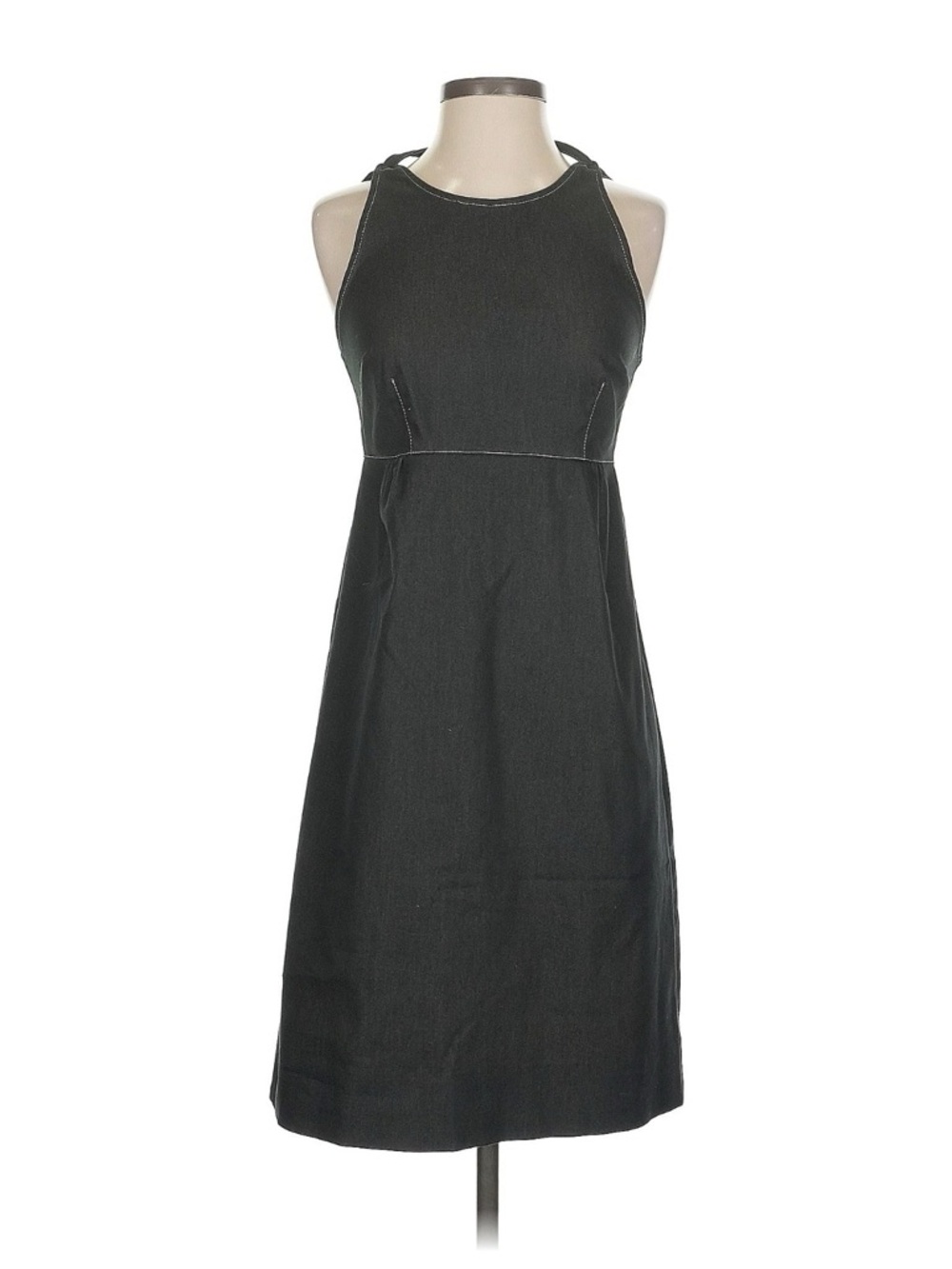 Anna Sui Women’s Black Stretch Cotton Dress Size 4 Made in USA